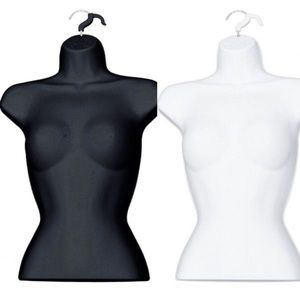 2 half female woman mannequin manikin